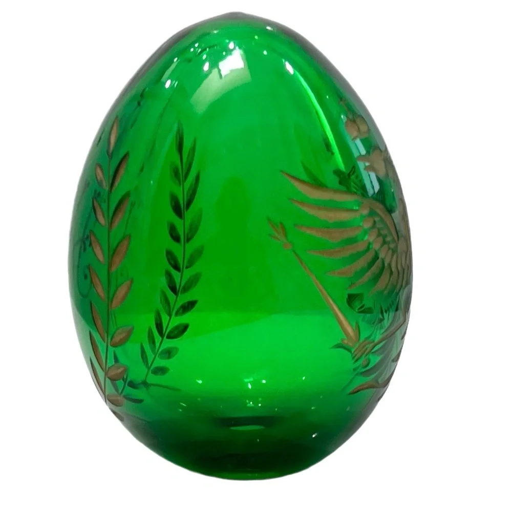 Vintage green crystal